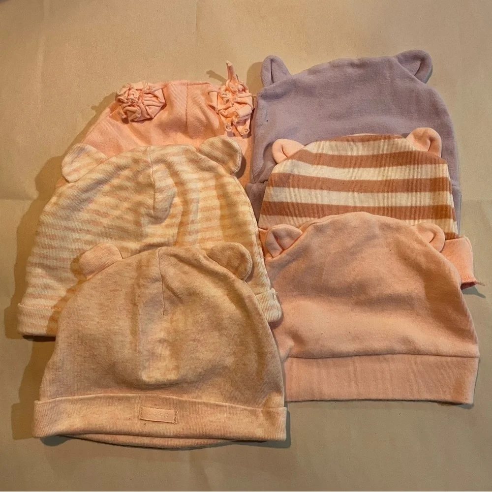 Set of 6 infant hats